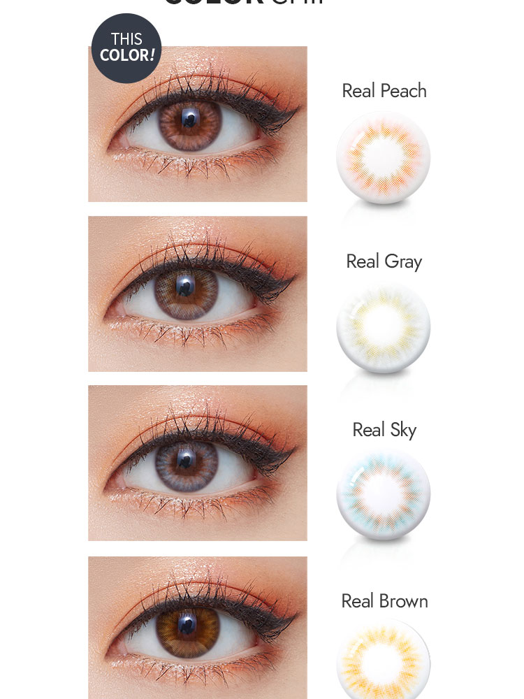 Third description images of Spanish Real Peach (2pcs) Color Contacts