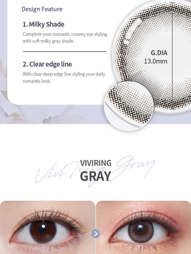 Third description images of ViVi Ring 1Day Gray (10pcs) Prescription Colored Contact Lenses