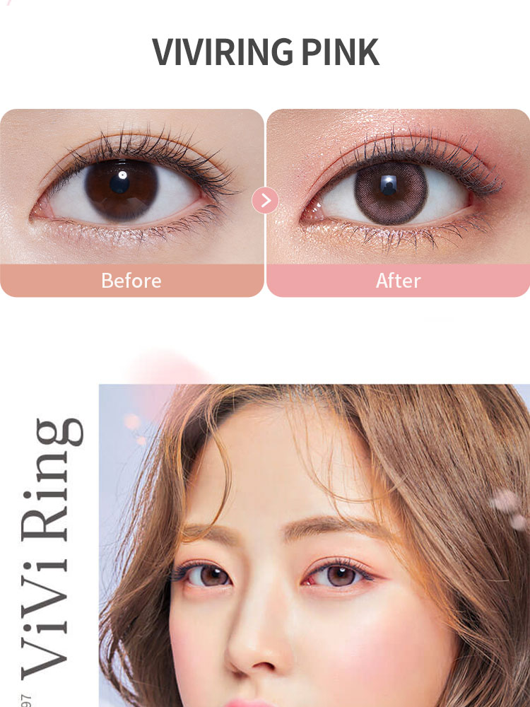Second description images of ViVi Ring 1Day Pink (10pcs) Prescription Colored Contact Lenses