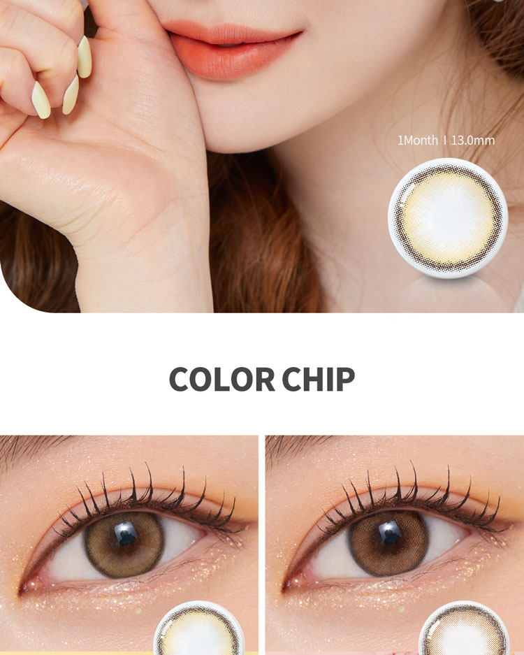 Fifth description images of ViVi Ring 1Day Beige (10pcs) Prescription Colored Contact Lenses