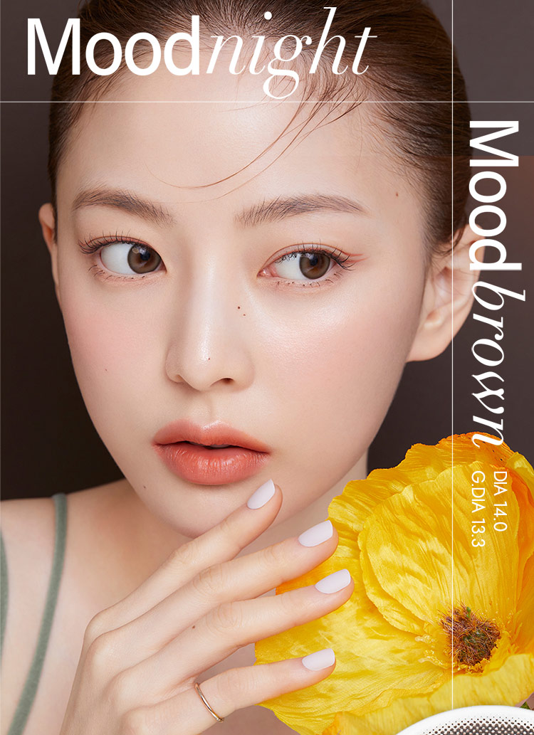 First description images of Mood Night Mood Brown (2pcs) Color Contacts