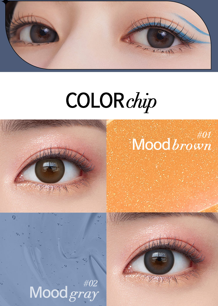 Fourth description images of Mood Night Mood Gray (2pcs) Color Contacts